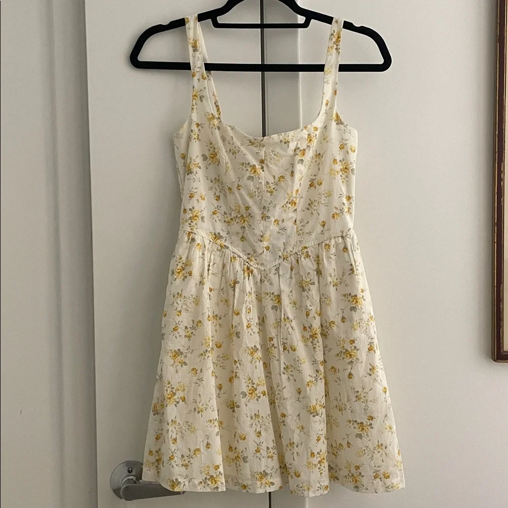 Trixxi Yellow Floral Print Dress NWT - Picture 2 of 7